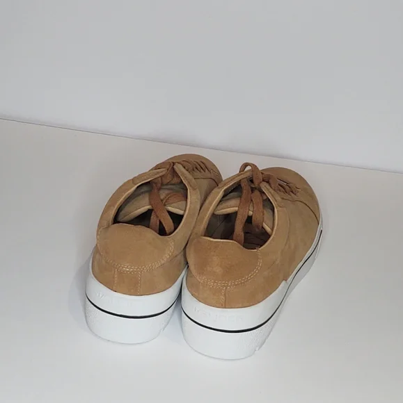 J/Slides camel suede platform Eve sneaker - Picture 3 of 5